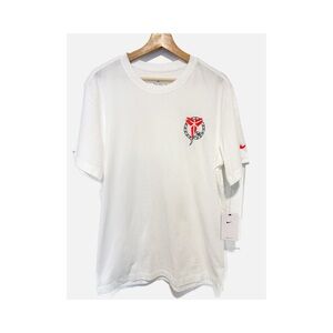 Nike White and Red Kobe Mamba Dry Fit Large